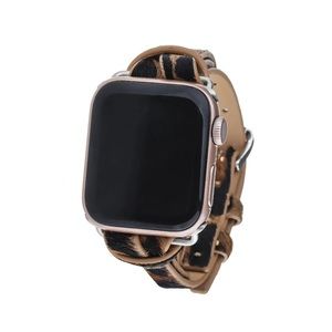 Leopard calf hair Apple Watch band